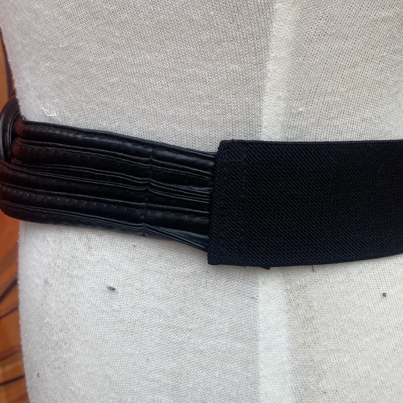 🍁309-You Are Rad ❤️ Vintage 80s Infinity Braided Cinch Belt - Picture 3 of 5